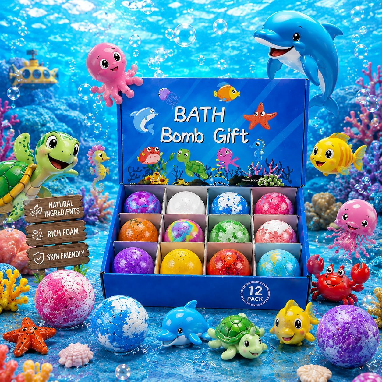 Surprise Toy Bath Bombs for Kids