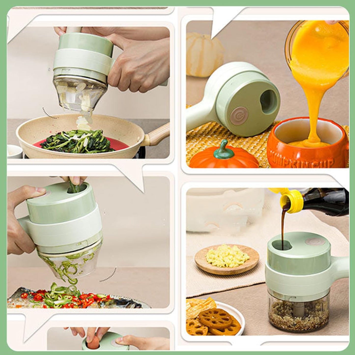 Electric Handheld Vegetable Cutter & Slicer
