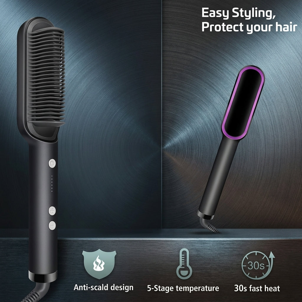 Professional Hair Straightener Brush