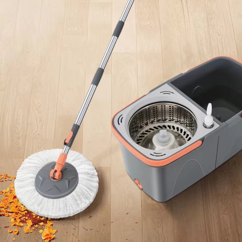 Rotating Microfiber Floor Cleaning Mop Set