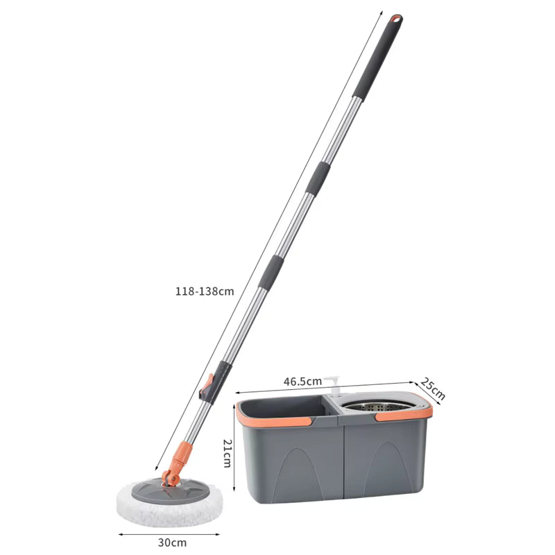 Rotating Microfiber Floor Cleaning Mop Set